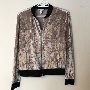 Velvet Bomber Jacket
